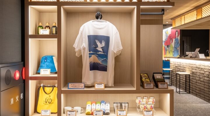 ホテルホカのお土産コーナー