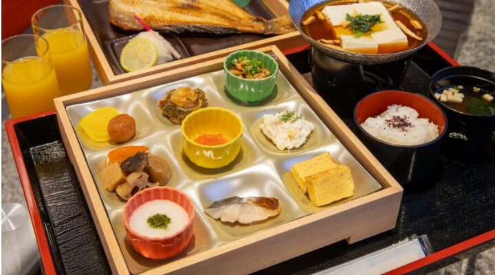 極上米を味わう、ホテルホカの和朝食