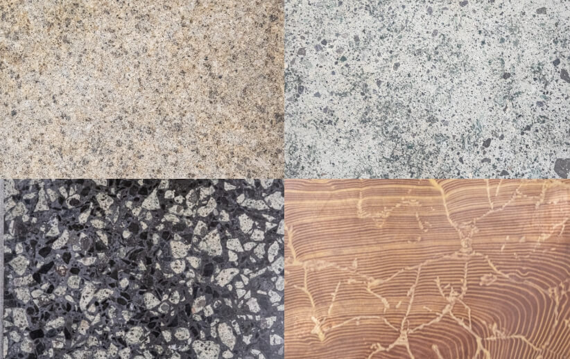 岩盤浴に使われている天然鉱石の写真