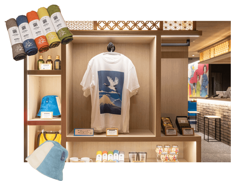 ホテルホカのお土産コーナー